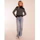 Thin Stripe Roll Neck Jumper