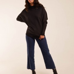 Oversized Roll Neck Batwing Jumper