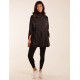 Roll Neck Drawstring Poncho