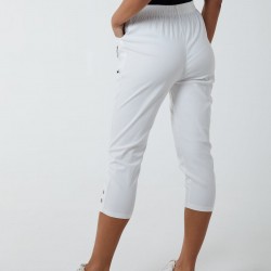 Zip Detail Crop Trouser