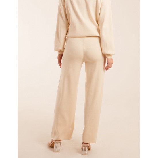 Diamante Knitted Flared Trousers