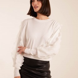 Frill Sleeved Jumper