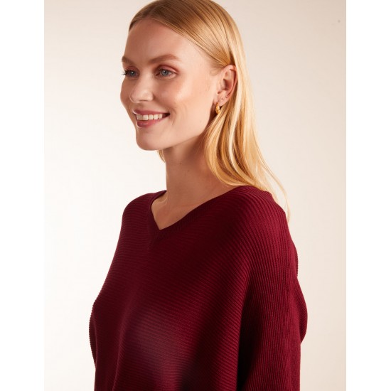 Jumper Rib V-Neck