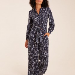 Polka Dot Oversized Shirt & Trouser Set