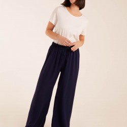 Drawstring Wide Leg Trousers